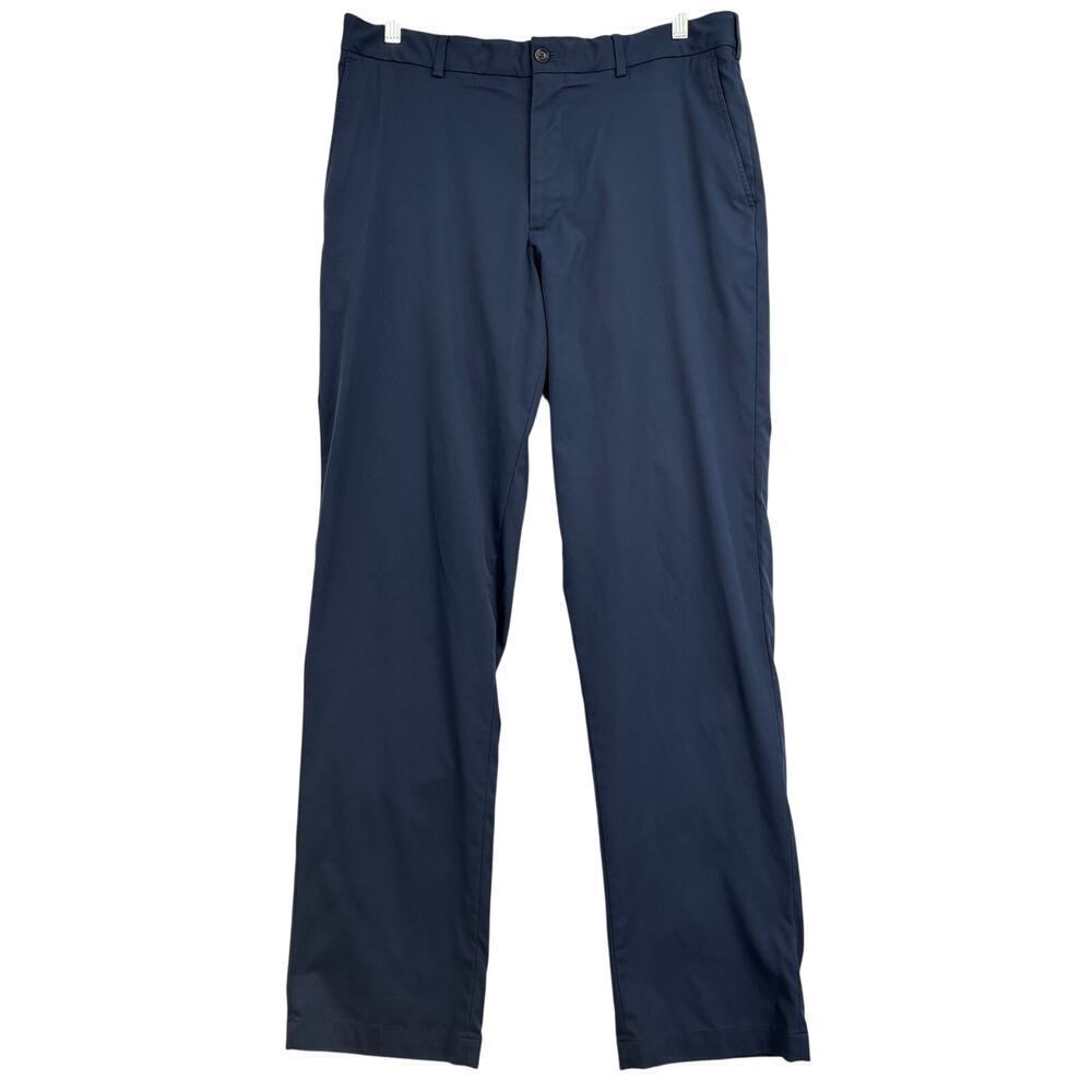 Walter Hagen Mens Golf Pants Size 36 x 34 Navy Blue Quick Dry Trouser Flat Front